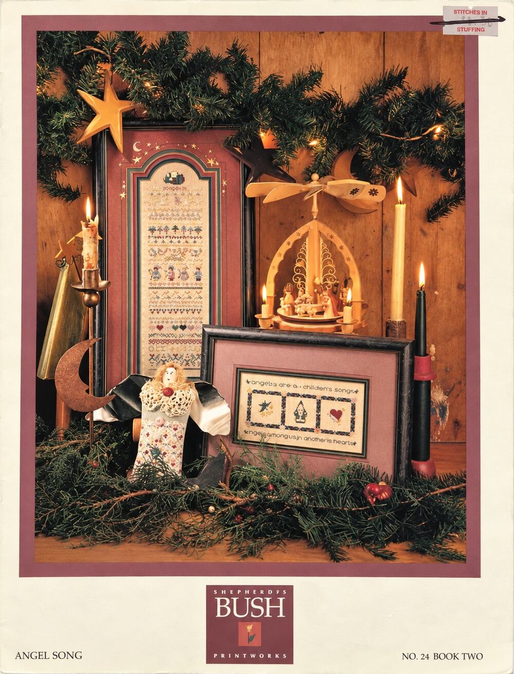 1996 Shepherd’s Bush Angel Song Counted Cross Stitch Chart Sampler